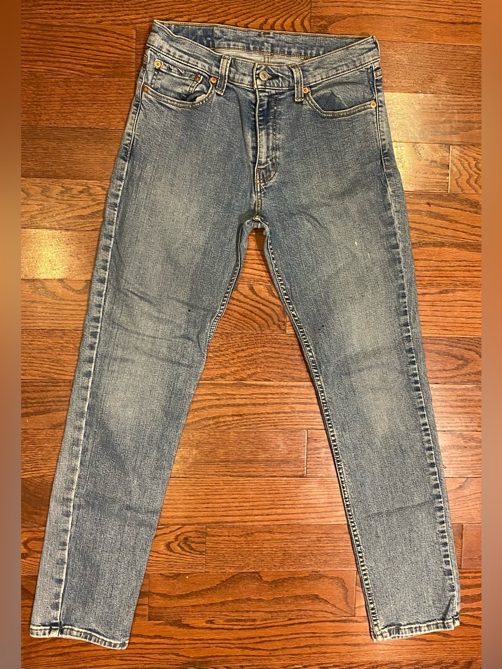 Levi's 511 Slim Fit Jeans Sz 32x32 Blue Medium Wash 5-Pocket Straight Cotton